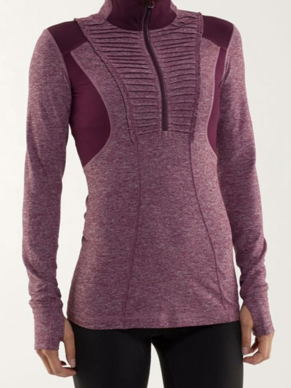 Lululemon Run Your Heart Out half zip size 8